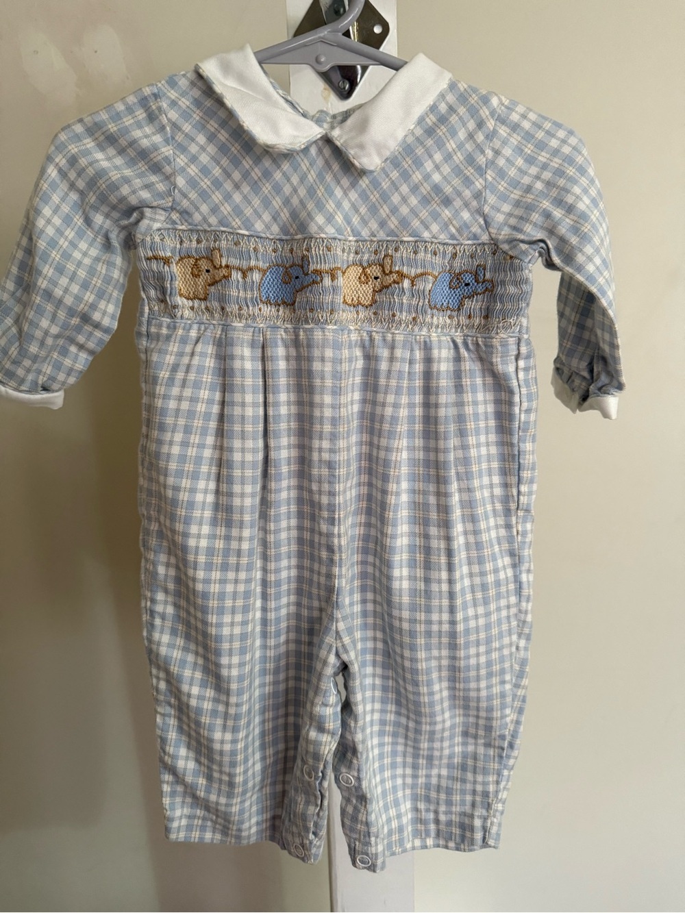 Carriage Boutiques Smocked Elephant Romper - Picture 4 of 9